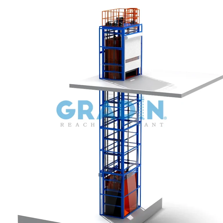 Gradin-Bespoke-Automated-Traction-VRC-System-High-Speed-Vertical-Conveyor