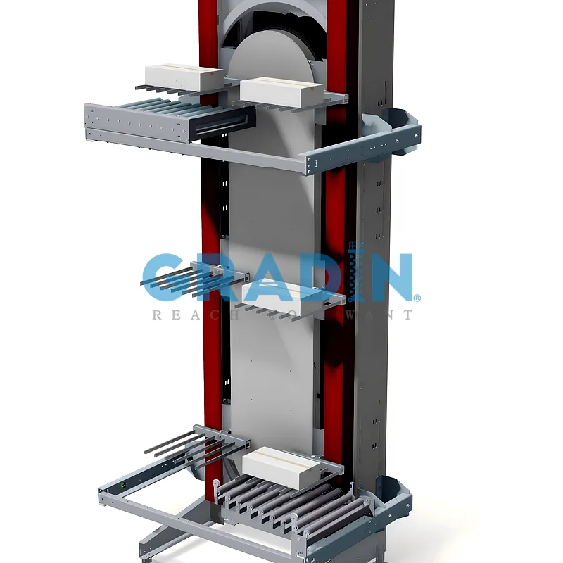 Gradin-2000PH-Fork-Arm-CVC-High-Speed-Continuous-Vertical-Conveyor