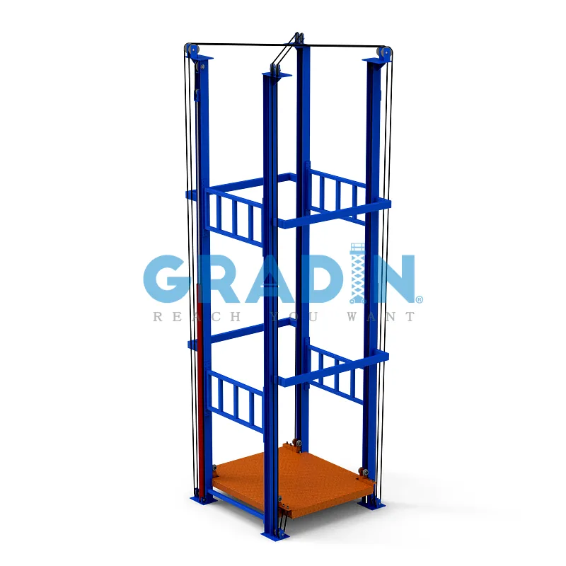 Gradin-4-Post-90-Degree-Access-Lift-Bespoke-Vertical-Conveyor