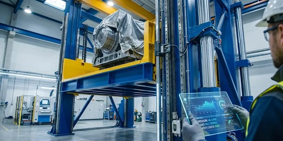 Gradin 50-ton customized hydraulic cargo lift