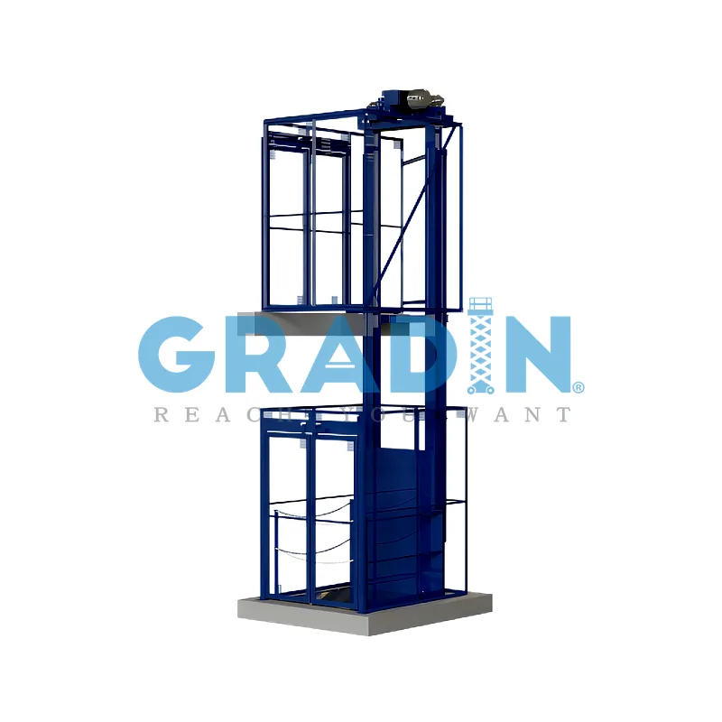 Gradin custom single-mast cantilever hoist